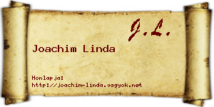 Joachim Linda névjegykártya